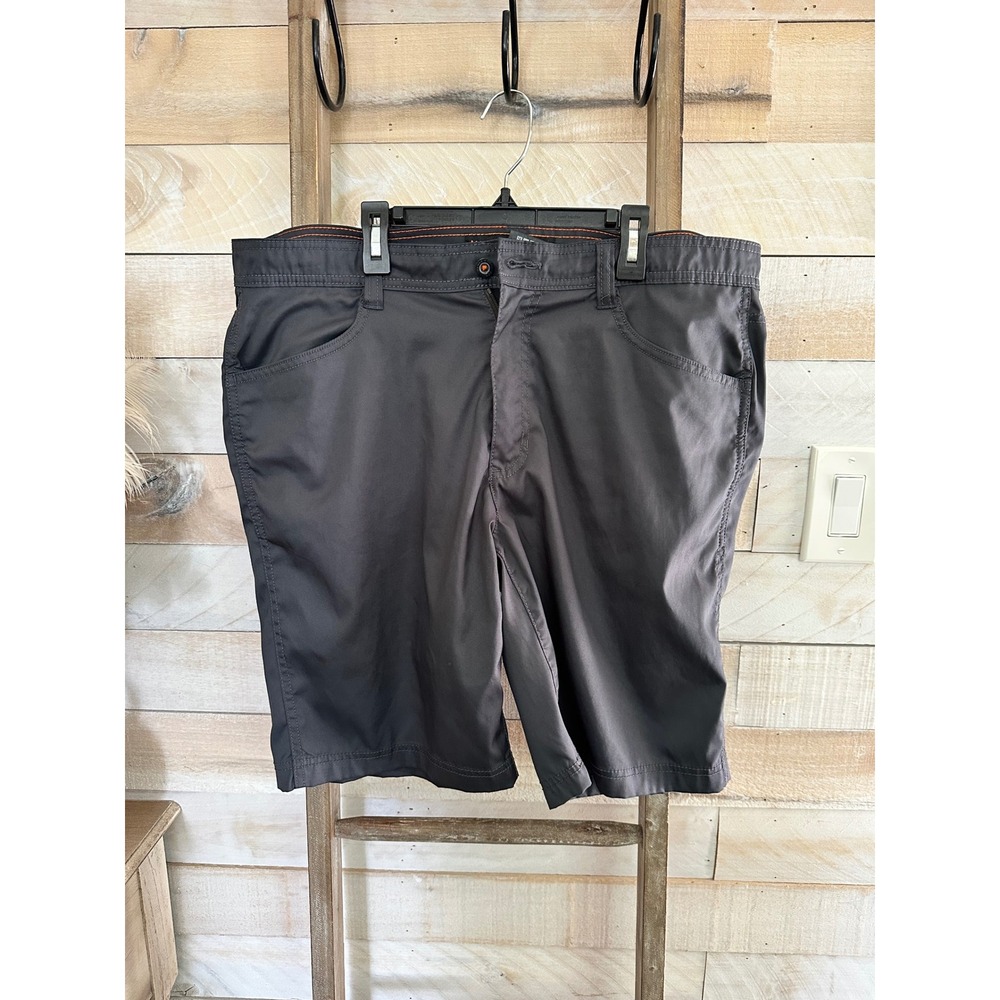 Hawke & Co Sport Mens Charcoal Gray Dynamic Sport Fiber Shorts Size 36 HE904